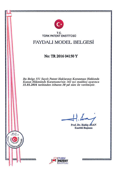 Faydalı Model Belgesi
